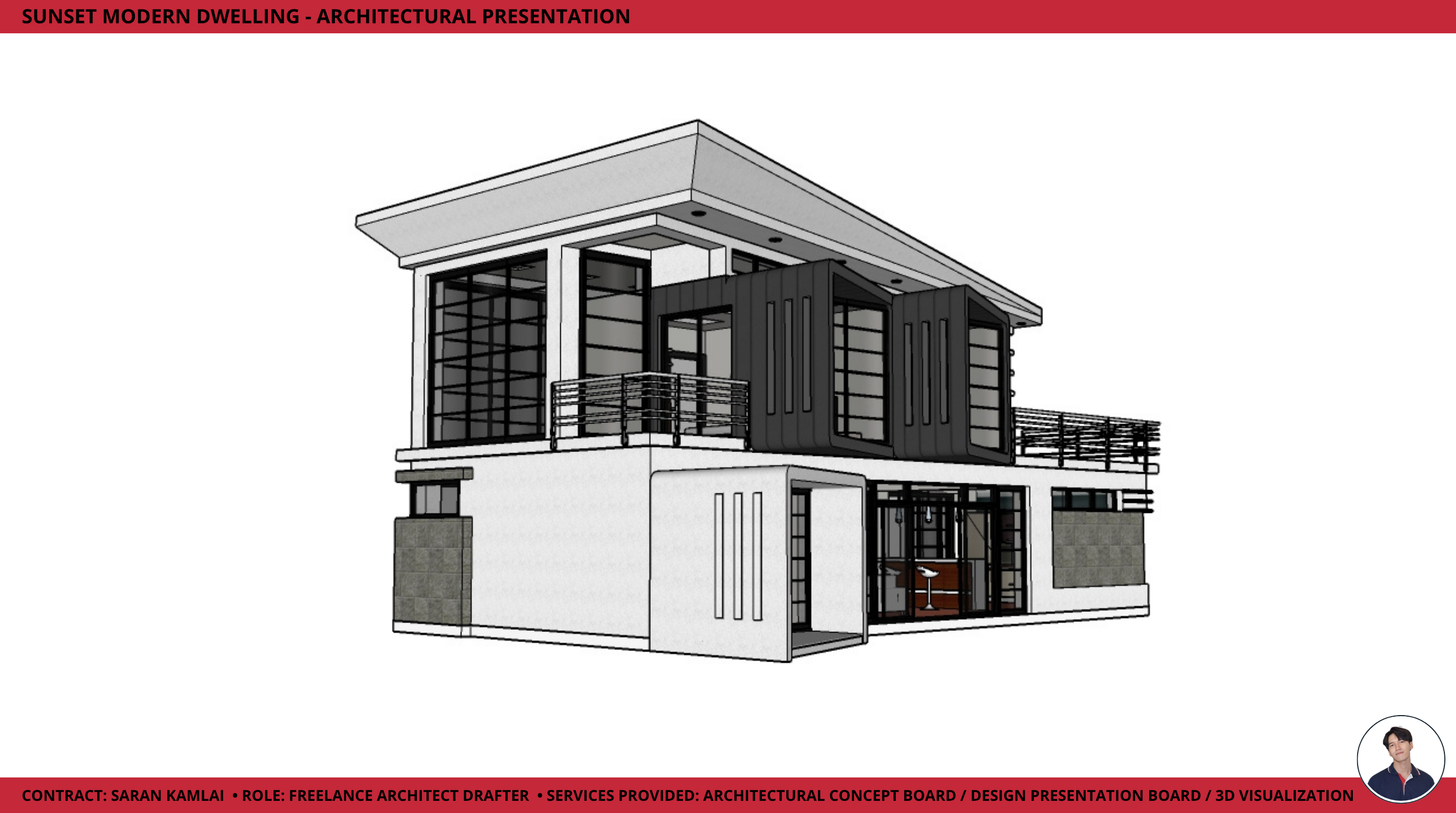 Sunset Modern Dwelling — Render Detail
